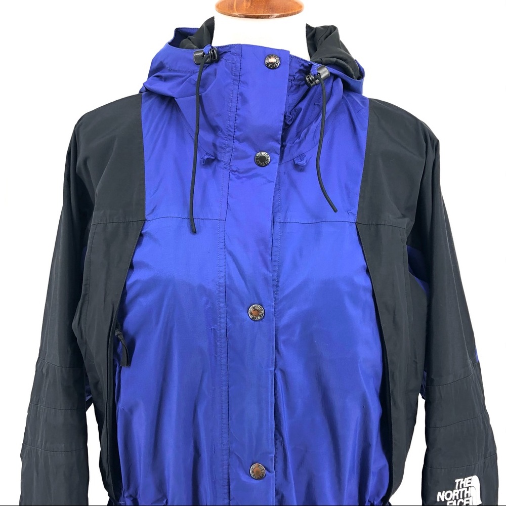 The North Face Blue Black Hooded Anorak Jacket - Picture 2 of 11
